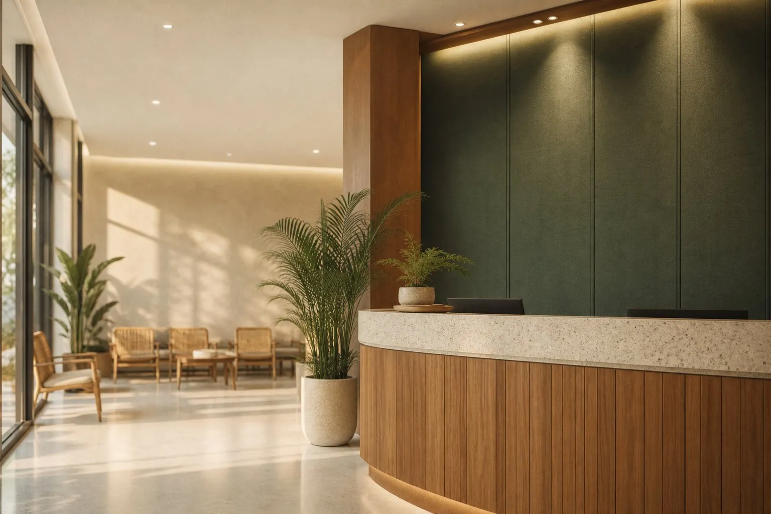 Kaunter resepsi Klinik Seri Ayu